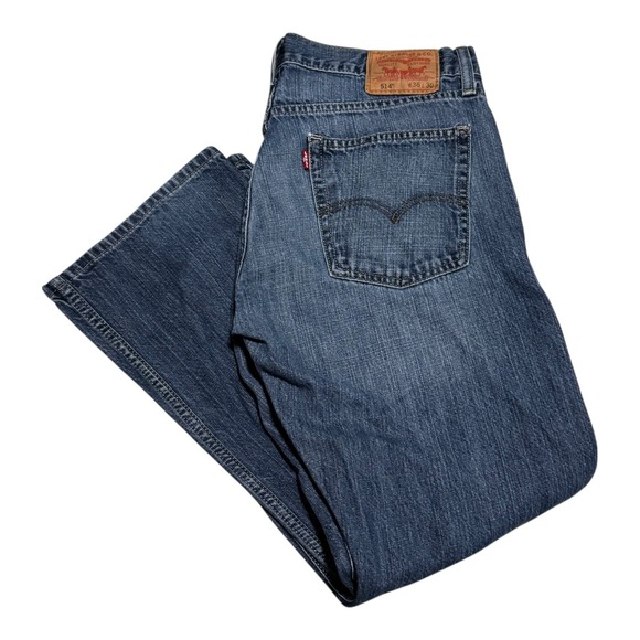 Levi's Other - Levi's 514 Slim Straight Medium Wash 100% Cotton Denim Jeans Men's 36x30